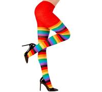 WIDMANN MILANO PARTY FASHION W Collant, arcobaleno, 75 DEN, accessorio per costumi in maschera