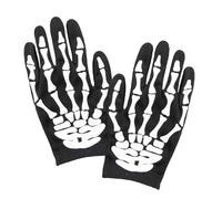 Widmann 34276 34276 - Guanti da scheletro, per Halloween, carnevale, feste a tema, unisex, per adulti, multicolore, taglia unica