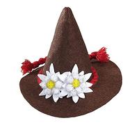Widmann - Mini cappello bavarese, con stelle alpine, Baviera, festa della birra, costume tradizionale, cappello, accessorio, carnevale, motto party