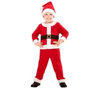 Widmann Miss Santa (Dress, Hat) (110 cm / 3-4 Years) Red