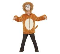Widmann Monkey In Soft Plush (Hoodie With Mask) (98 cm / 1-2 Years) Brown