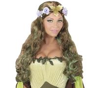 WIDMANN MOTHER NATURE WIG WITH FLOWER HEADBAND in polybag