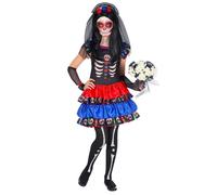 Widmann Mujer Dia De Los Muertos (Dress, Arm Warmers, Headpiece With Veil) (140