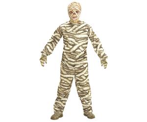 Widmann Mummy (Coat, Pants, Mask) (140 cm / 8-10 Years) Grey