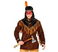 Widmann Native Indian (Coat, Headband With Feather) (XL) Brown