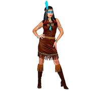 WIDMANN MILANO PARTY FASHION - Costume da indiano, abito, figlia del capo, Far West, carnevale, festa a tema