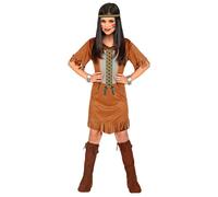 Widmann Native Indian (Dress, Headband) (116 cm / 4-5 Years) Brown