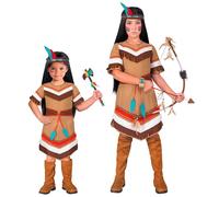 Widmann Native Indian (Dress With Belt, Headband With Feathers) (128 cm / 5-7 Ye