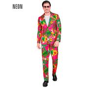 Widmann Neon Copacabana Party Fashion Suit (Jacket, Pants) (M) Pink