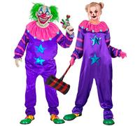 Widmann Outer Space Horror Clown (Jumpsuit) (M) Purple / Lila