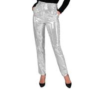 W WIDMANN MILANO Party Fashion - Pantaloni da donna in paillettes Moda Party, Disco Fever, abbigliamento da donna