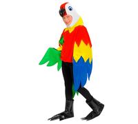 COSTUME CARNEVALE PAPPAGALLO VESTITO 5/10 ANNI TRAVESTIMENTO 4255
