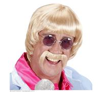 Widmann - Parrucca Bionda 'Music Man Anni 1960' con Baffi e Occhiali