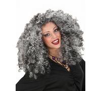 W WIDMANN MILANO Party Fashion 6384W - Parrucca strega, grigia, Halloween, carnevale, festa a tema