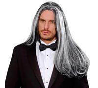 WIDMANN Parrucca Dreamhair Vampiro Vittoriano per Adulti, Grigio, Taglia Unica, VD-WDMM9198