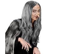Widmann Parrucche Donna, Multicolore, S6032 | Parrucca con capelli lunghi, accessorio, complemento per costumi di Halloween, Carnevale e feste a tema
