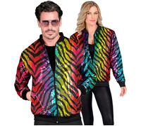 Widmann Party Fashion Bomber (Animalier Leopard Sequin Bomber) (XXL) Gold
