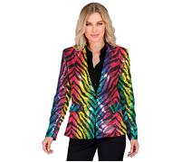 Widmann Party Fashion Jacket (Animalier Leopard Sequin Jacket) (XXL) Gold