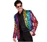 Widmann Party Fashion Jacket (Animalier Leopard Sequin Jacket) (XXL) Gold