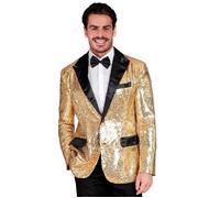 W WIDMANN MILANO Party Fashion - Giacca Party Fashion con paillettes da uomo, raso, Disco Fever