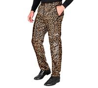 Widmann Party Fashion Pants (Animalier Leopard Sequin Pants) (L) Gold