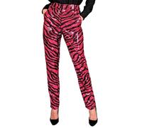 Widmann Party Fashion Pants (Pink Animalier Sequin Pants) (S) Pink
