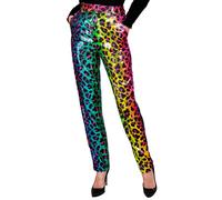 Widmann Party Fashion Pants (Pink Animalier Sequin Pants) (XL) Pink