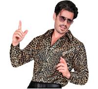 Widmann Party Fashion Shirt (Rainbow Animalier Leopard Sequin Shirt) (XXL) Rainb