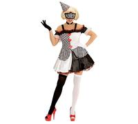 Widmann Pierrot Girl (Dress, Hat) (M) Black