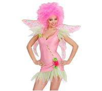 Widmann Pink Fairy (Dress, Wings) (M) Pink