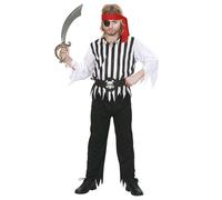 Widmann Pirate Boy (Coat, Pants, Belt, Headband) (140 cm / 8-10 Years) Different