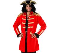 WIDMANN MILANO PARTY FASHION - Costume da capitano pirata, mantello e cappello, bucaniere, corsaro, carnevale