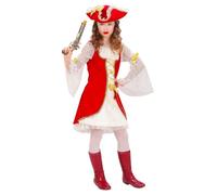 Widmann Pirate Captain (Dress, Hat) (140 cm / 8-10 Years) Different Colors