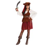 Widmann Pirate (Dress With Vest, Belt, Boot Covers, Headband, Hat) (S) Different