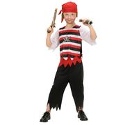 Widmann Pirate Girl (Coat With Jabot, Skirt, Belt, Boot Covers, Headband) (158 c