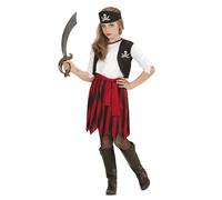 Widmann Pirate Girl (Dress With Vest, Belt, Headpiece) (116 cm / 4-5 Years) Diff