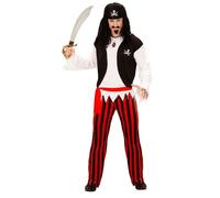 Widmann Pirate (Shirt With Vest And Belt, Pants, Head Scarf) (XL) Different Colo