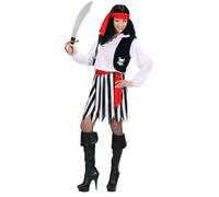 Widmann Pirate (Shirt With Vest, Skirt, Belt, Headband) (S) Different Colors