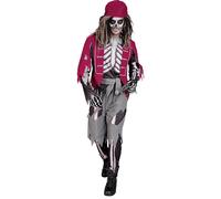 Widmann Pirate Skeleton (Shirt With Vest And Belt, Pants, Bandana) (M) Different