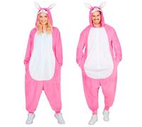Widmann Plush Onesie Bunny (Hooded Jumpsuit) (L/XL) Pink