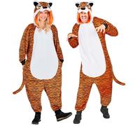 Widmann Plush Onesie Tiger (Hooded Jumpsuit) (S/M) Different Colors