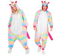 Widmann Plush Onesie Unicorn (Hooded Jumpsuit) (L/XL) Rainbow