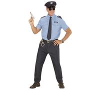 Widmann Police Officer (Shirt, Pants, Belt, Tie, Hat) (S) Blue