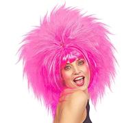 W WIDMANN MILANO Party Fashion 6158B - Parrucca Pretty Woman, rosa, anni '80, capelli sintetici