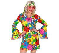 Widmann Psychedelic Hippie (Dress, Headband) (XL) Different Colors