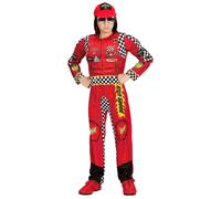 Widmann Racing Driver (Overalls, Cap) (116 cm / 4-5 Years) Red