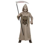 Widmann Reaper (Hooded Robe With Faceless Mask, Belt) (164 cm / 14-16 Years) Bla