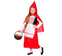 WIDMANN MILANO PARTY FASHION - costume da bambino cappotto rosso, vestito, fiaba, costumi in maschera
