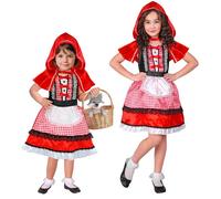 Widmann Red Capelet (Dress With Apron, Hooded Capelet) (104 cm / 2-3 Years) Red
