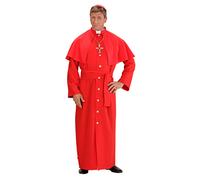 COSTUME CARNEVALE CARDINALE ROSSO TG. M WIDMANN